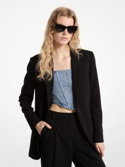 MK Crepe Boyfriend Blazer -...