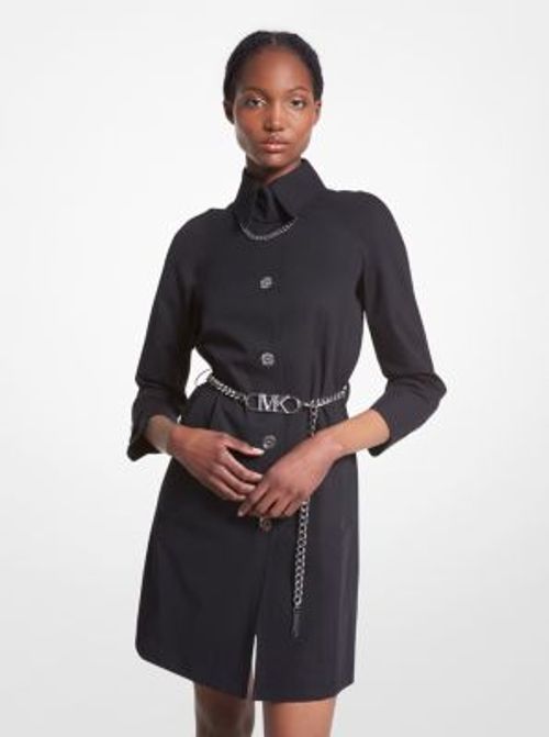 MK Cotton Belted Trench Coat...