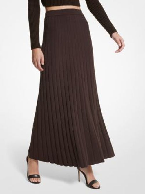 MK Ribbed Stretch Knit Maxi...