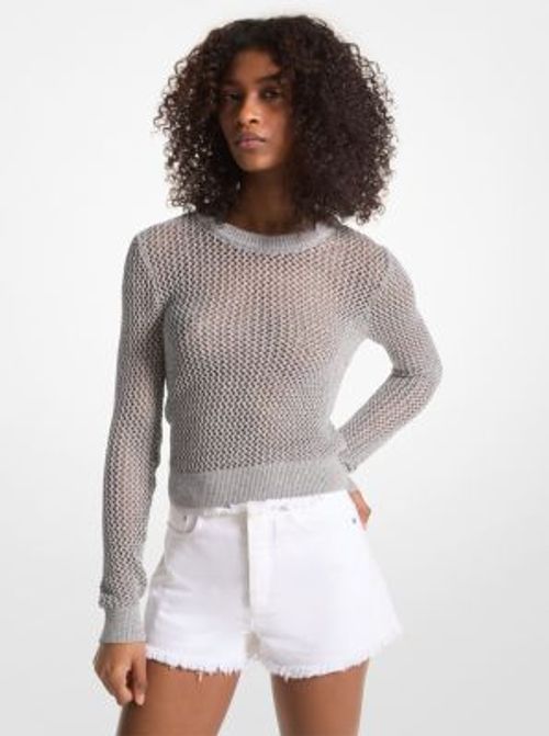 MK Metallic Mesh Jumper -...