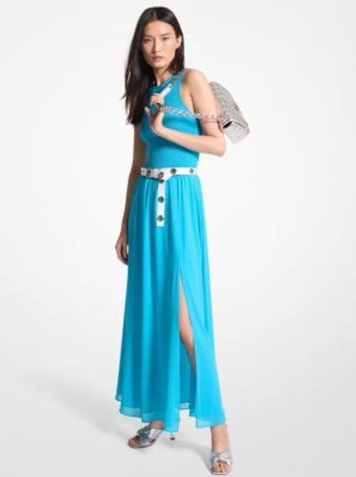 MK Smocked Georgette Maxi...