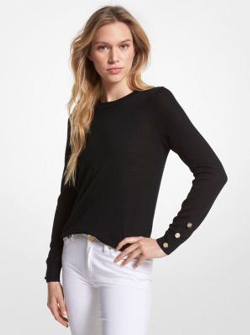 MK Merino Wool Blend Jumper -...