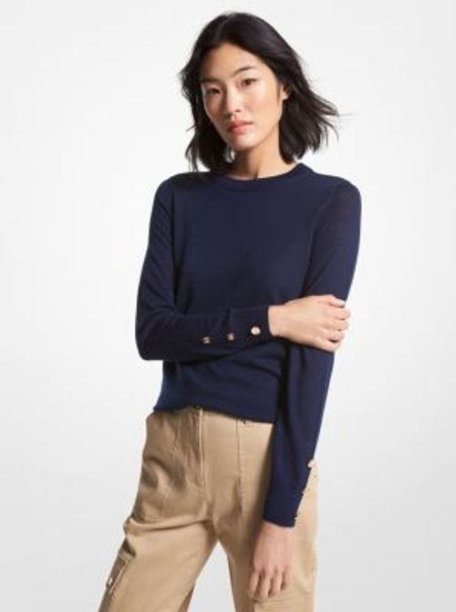 MK Merino Wool Blend Jumper -...