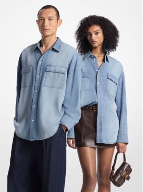 MK Oversized Chambray Shirt -...