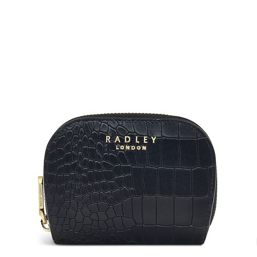 Radley London Women's Womens Liverpool Street 2.0 - Faux Croc Medium Bifold Purse - Black Medium