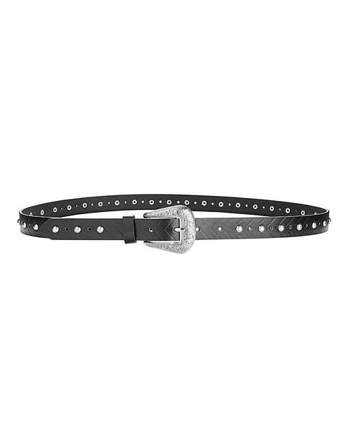 Western Black Buckle Belt