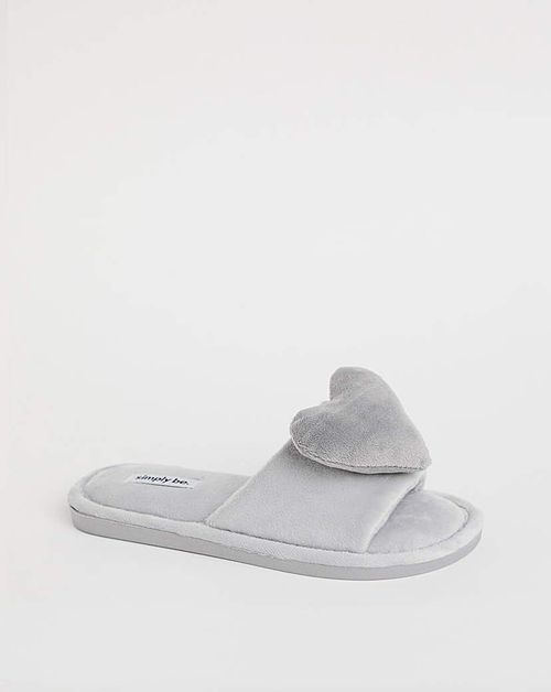 3D Heart Slipper Wide Fit