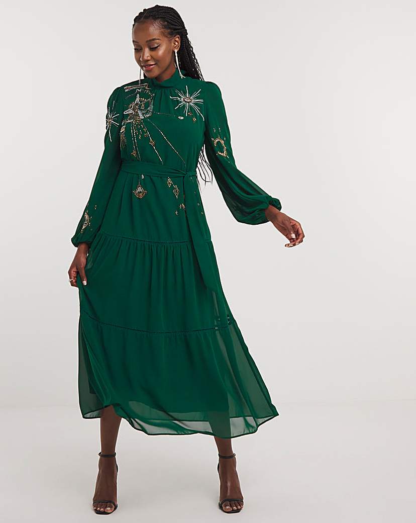 Hope and ivy green dress 2025