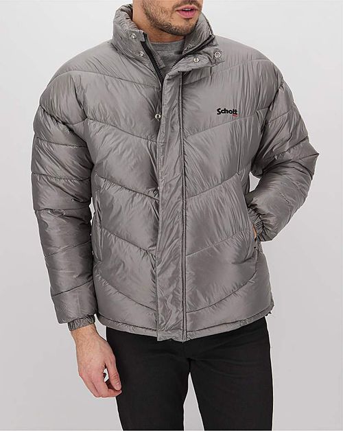 Schott Silver Padded Jacket