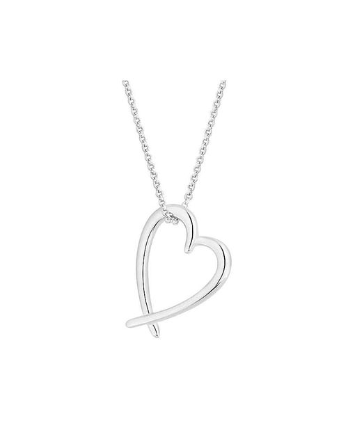 Simply Silver Open Heart...