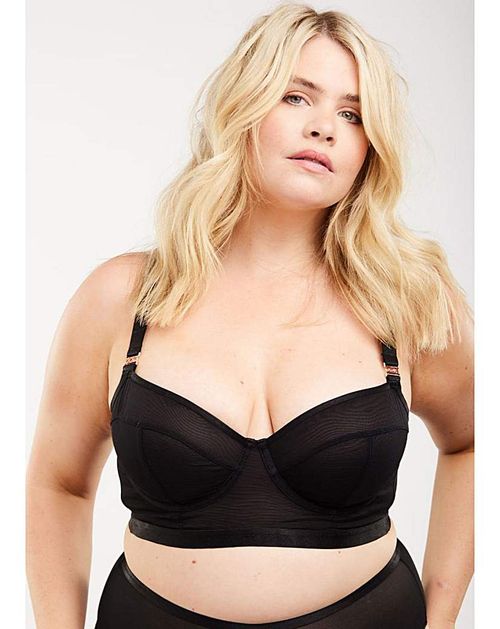 OOLA SOFT MESH LONGLINE BRA