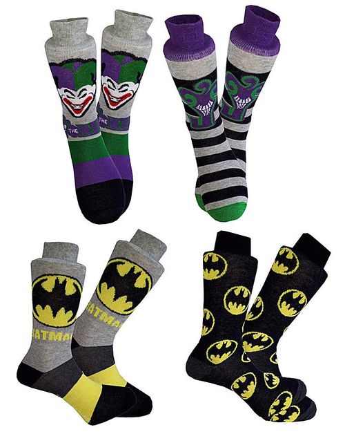 Mens Batman Joker 4pk Gift...