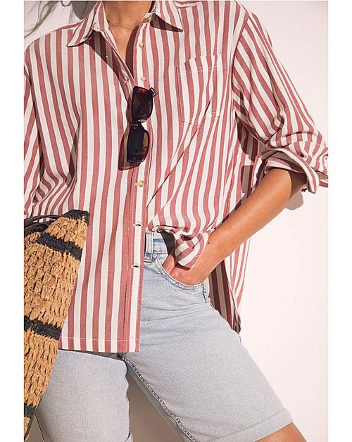 Oversized Stripe Shirt