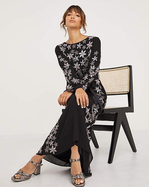 JOANNA HOPE Embellished Maxi Dress