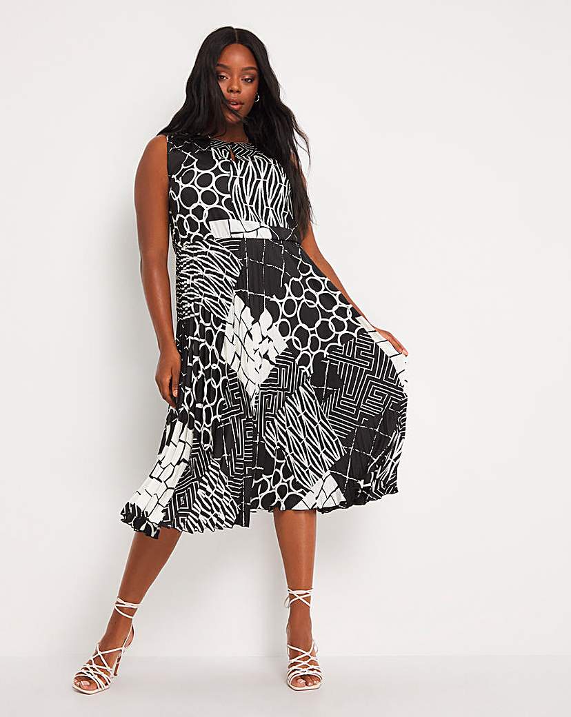 Joanna Hope Pleat Print Midi Dress 44.80 Closer