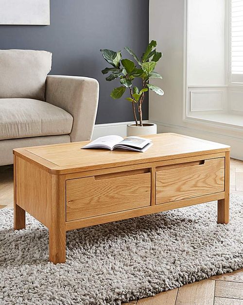 Logan Oak Storage Coffee Table