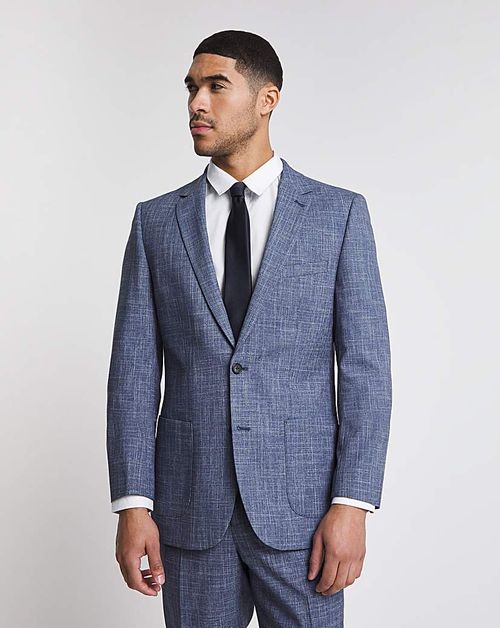 Textured Regular Fit Suit...