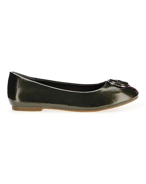 Trim Ballerina Shoes E Fit