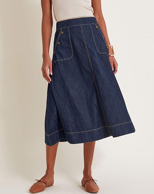 Monsoon Harper Denim Skirt