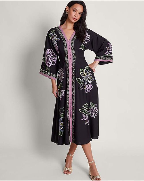 Monsoon Kaya Embroidered Dress