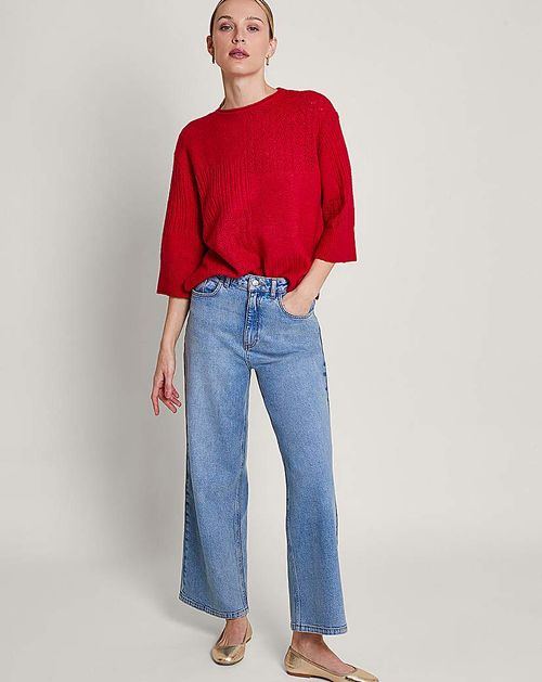 Monsoon San Mixed Knit Jumper