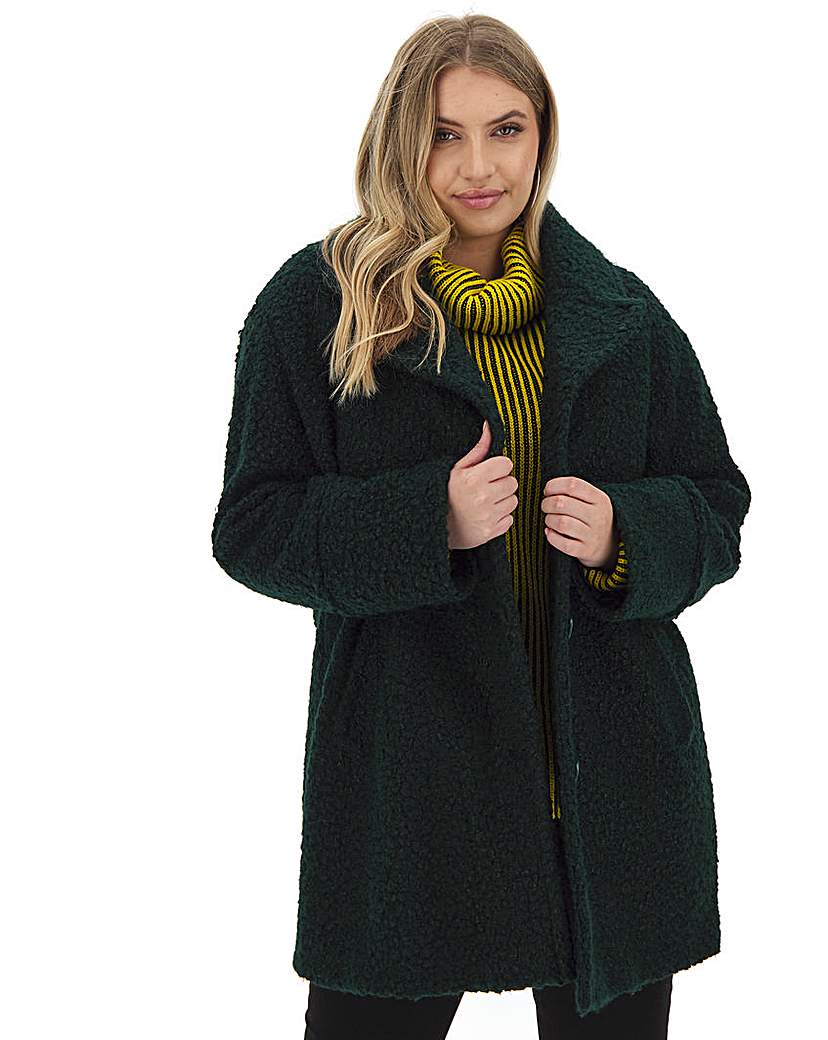 Oasis Curve Boucle Teddy Coat | Compare 