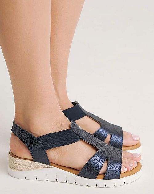 Leather Elsa Sandal EEE Fit