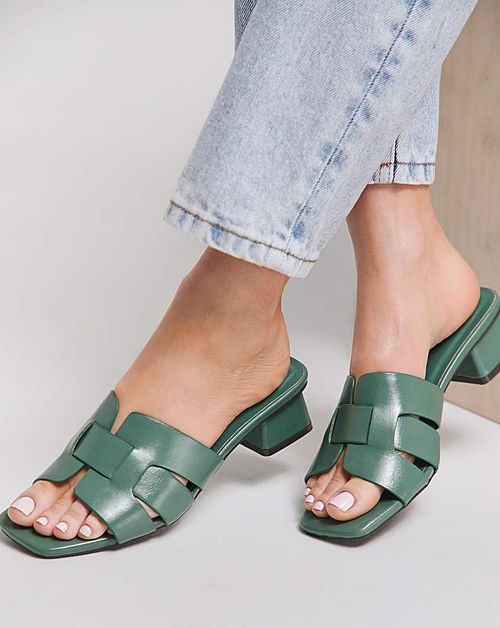 Woven Mule Sandals EEE Fit