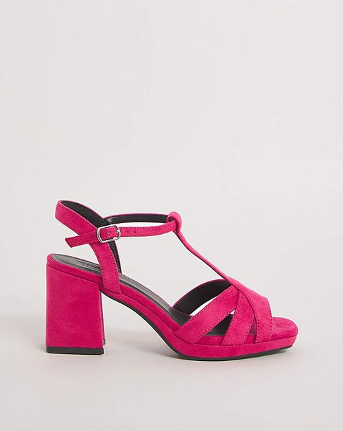 T Bar Platform Sandal EEE Fit