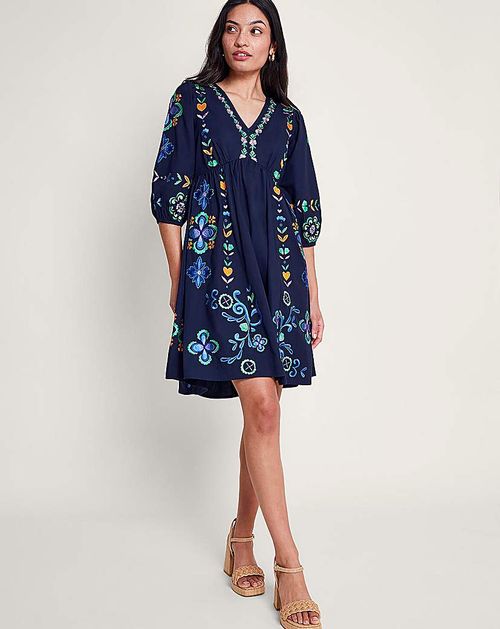 Monsoon Eden Embroidered Dress