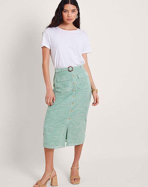 Monsoon Athena Stripe Skirt