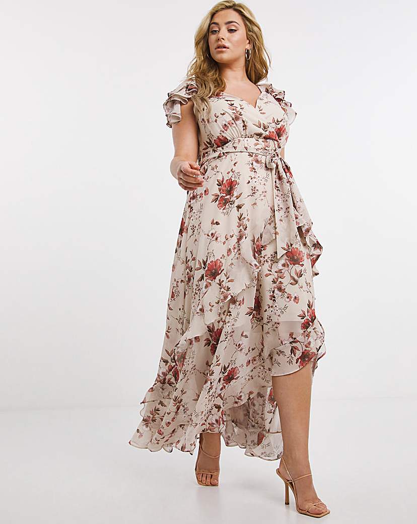 Joanna Hope Printed Layered Maxi Dress 