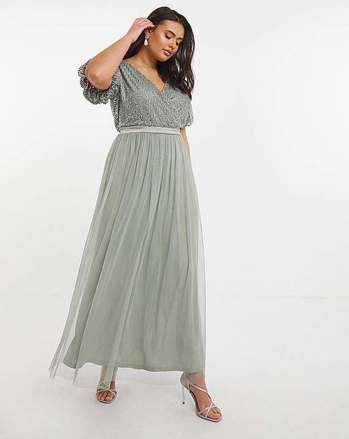 Simply Be + Joanna Hope Sequin Maxi Dress