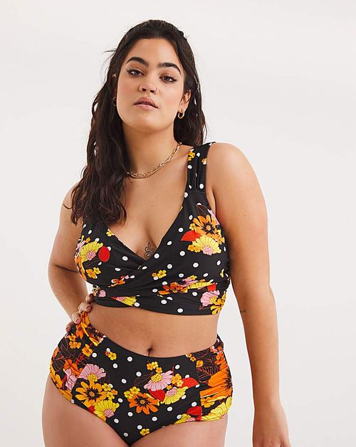 MAGISCULPT Floral Minimising Bikini Top