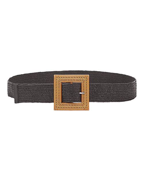 Oversized Black Waist Belt