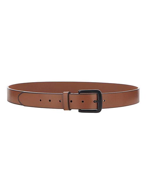 Brown Leather Buckle Belt