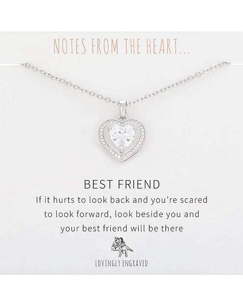 Best Friend Heart Pendant