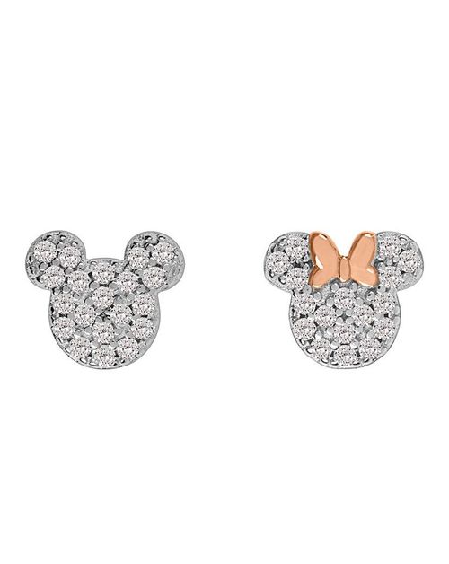 Mickey and Minnie Stone Stud...