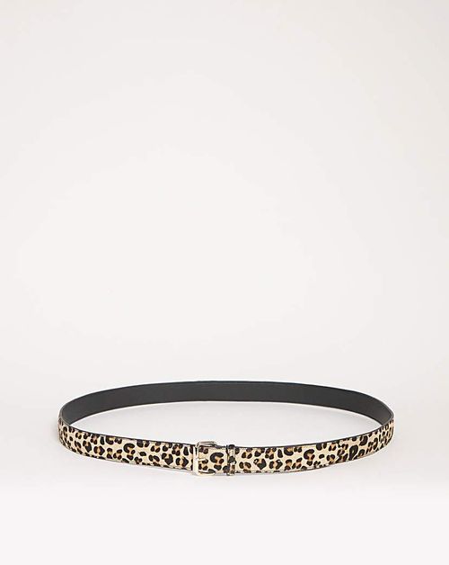 Leopard Ponyhair Belt