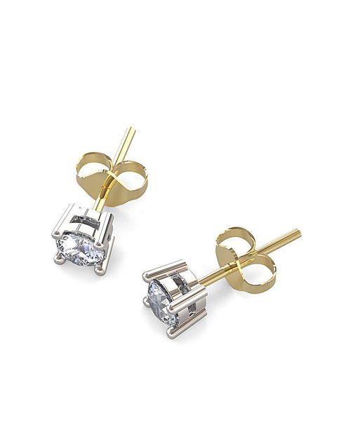 9ct Gold Moissanite Stud...