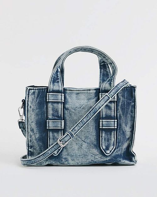 Blue Denim Mini Tote Bag