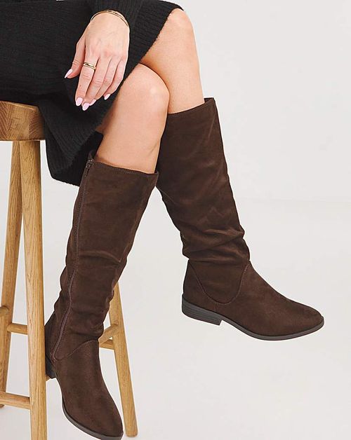 Ruched Boot EEE Fit Super...