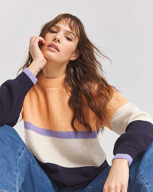 Colourblock Stripe Jumper