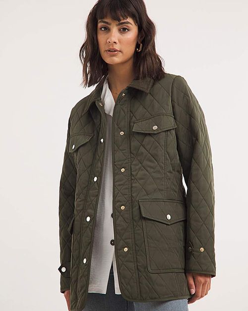 Khaki Relaxed Utility Jacket