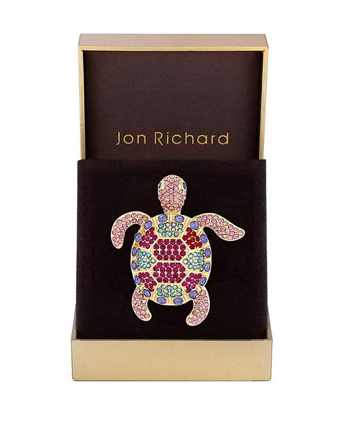 Jon Richard Turtle Brooch -...