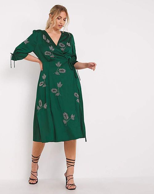 Hope & Ivy Vintage Wrap Dress