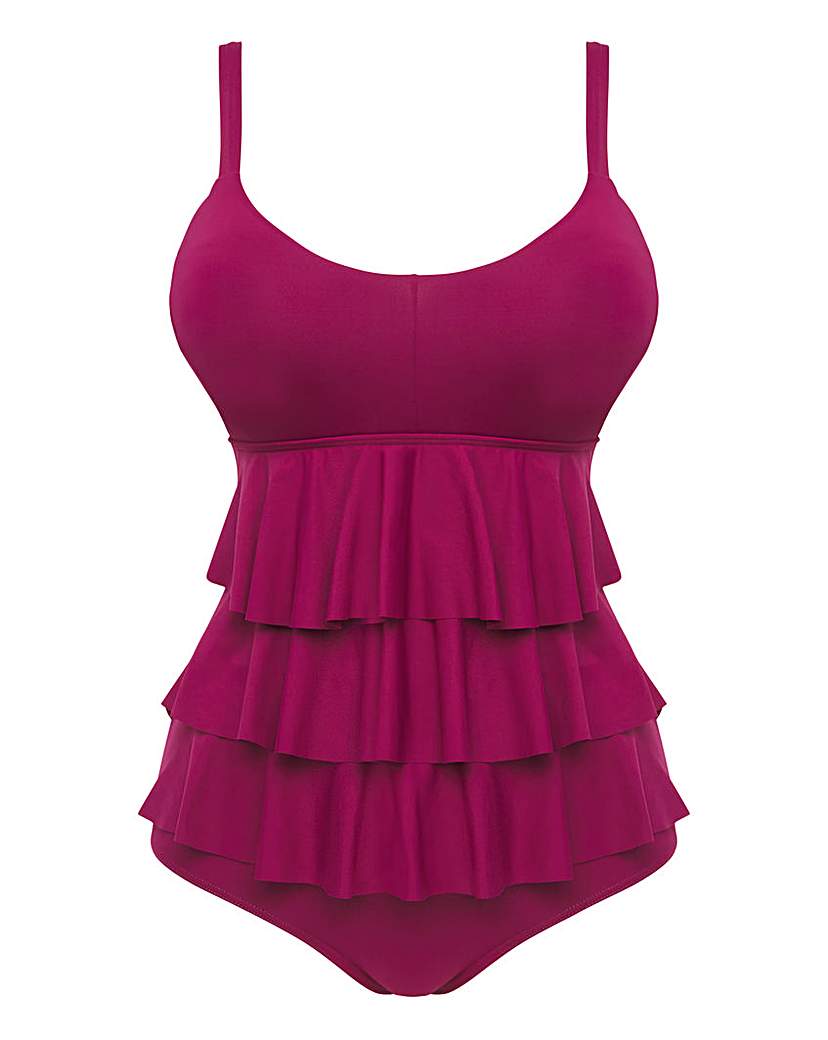 Magisculpt tiered cheap ruffle swimsuit
