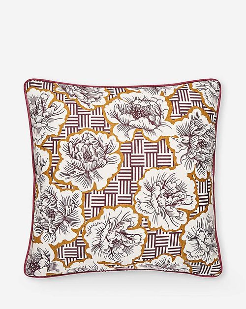 Abstract Flower Cushion Cover