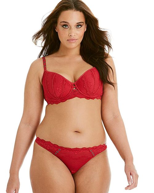 Miss Mary Lovely Lace Bra Red