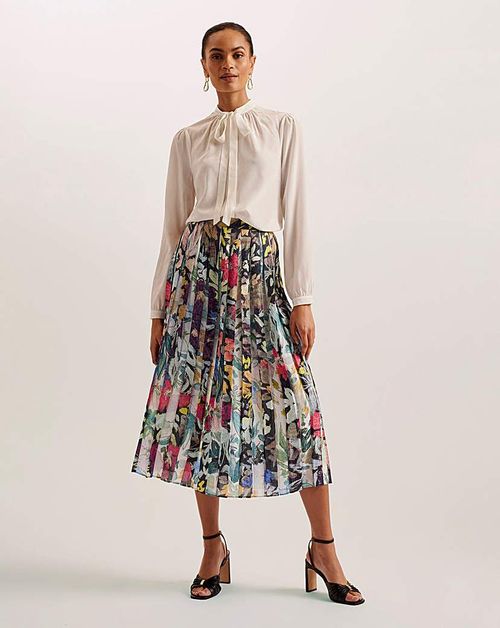 Ted Baker Floral Pleated Midi...